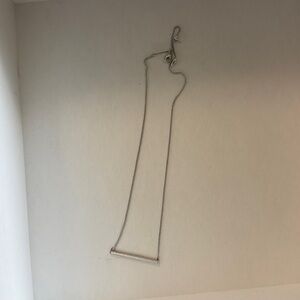 Kendra Scott silver necklace with opal